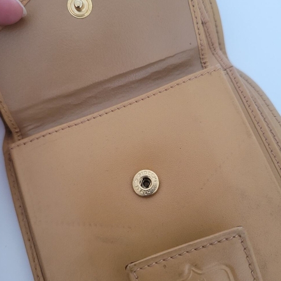 Celine Triomphe Macadam Vintage Canvas Leather Wallet Bifold Compact  (EUC) - Picture 9 of 12